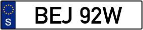 Trailer License Plate